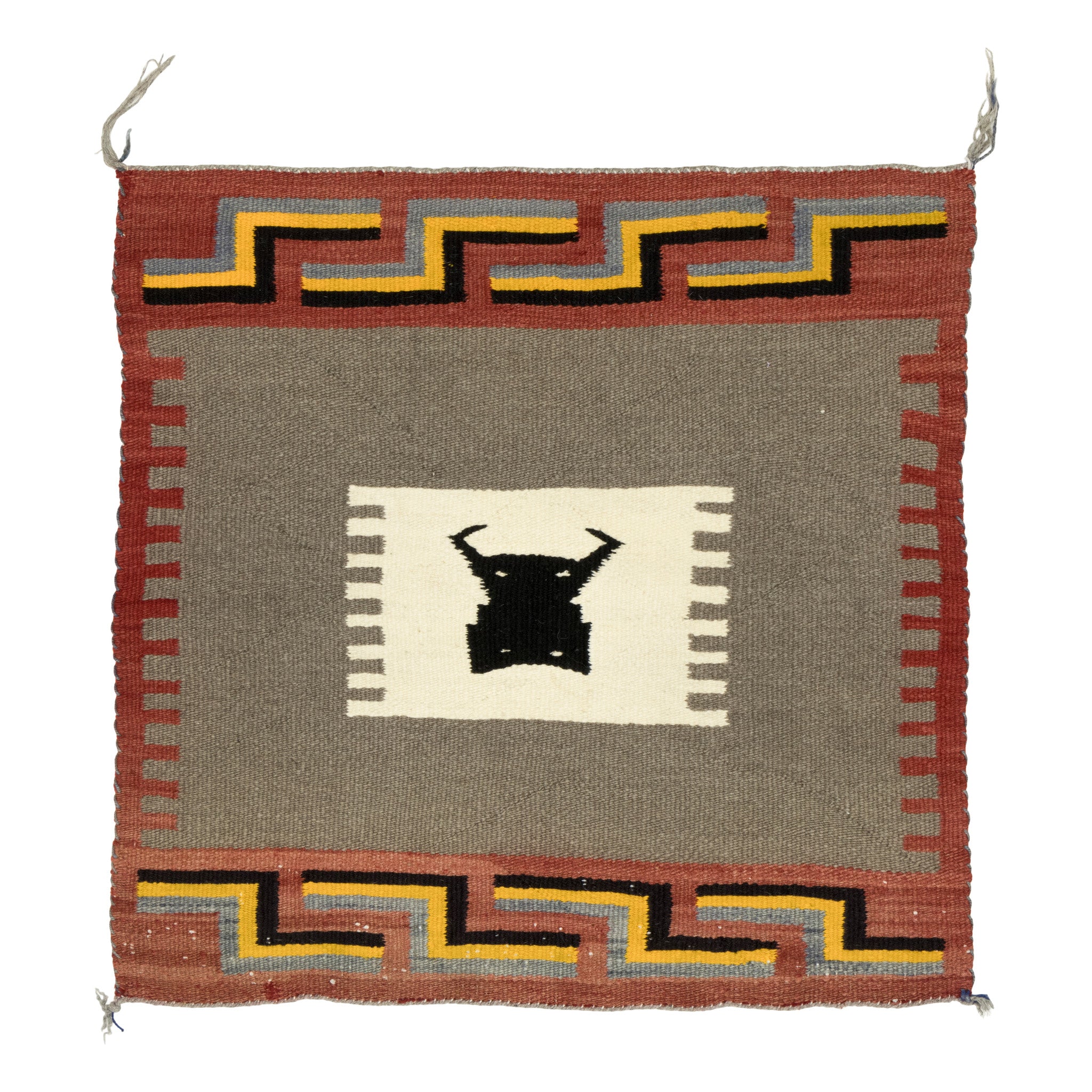 Navajo Crystal Single Saddle Pictorial, Native, Weaving, Single Saddle Blanket