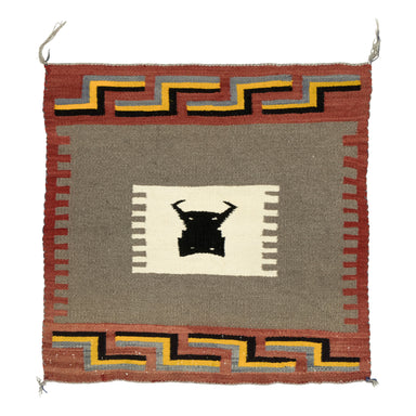 Navajo Crystal Single Saddle Pictorial, Native, Weaving, Single Saddle Blanket