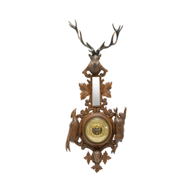 Black Forest Hanging Game Barometer, Furnishings, Black Forest, Mirror