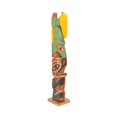 Nuu-chah-Nulth Model Totem, Native, Carving, Totem Pole