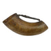 Ox Horn & Harness Leather Frontier Drinking Horn, Western, Drinking, Glass