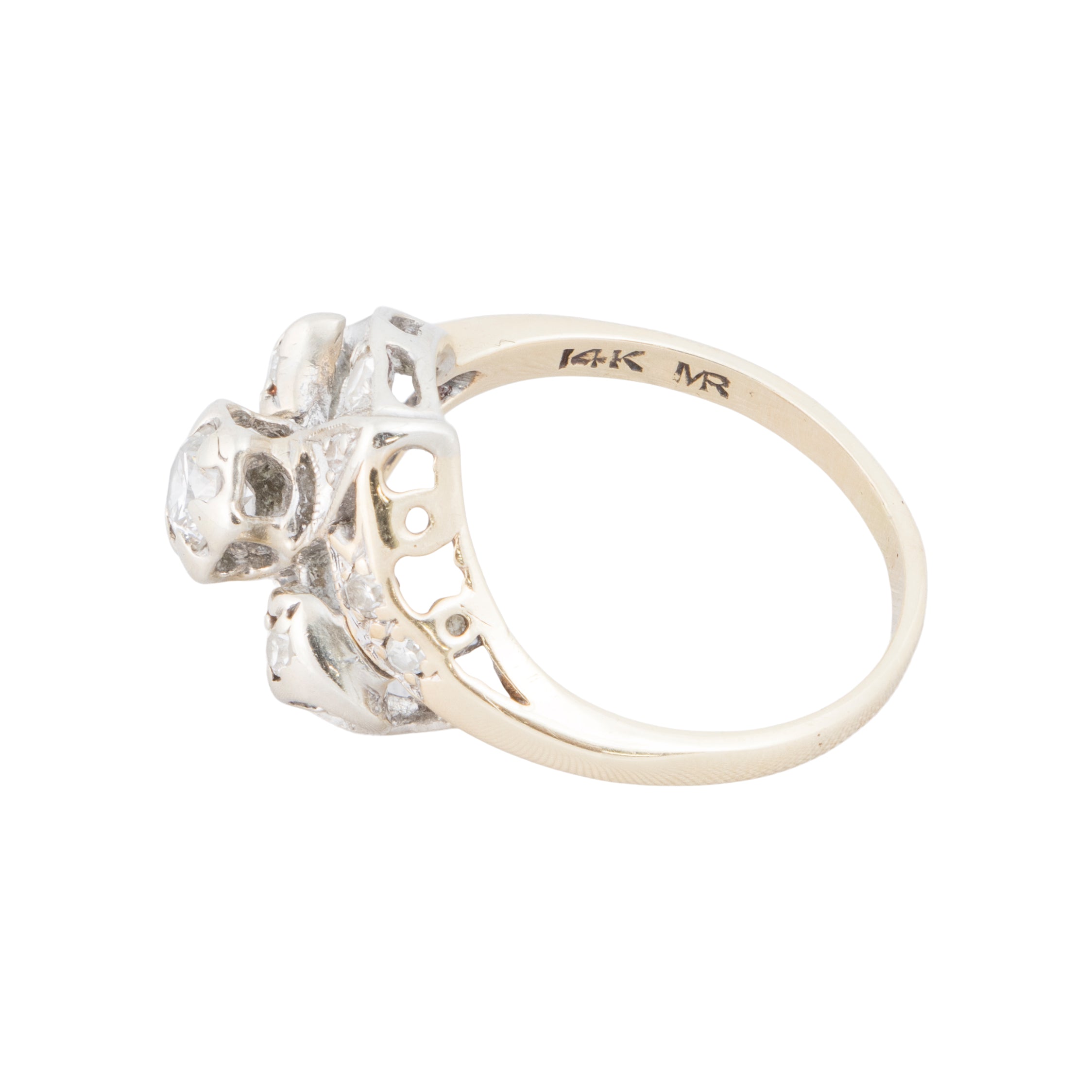 14k Gold Diamond Ring