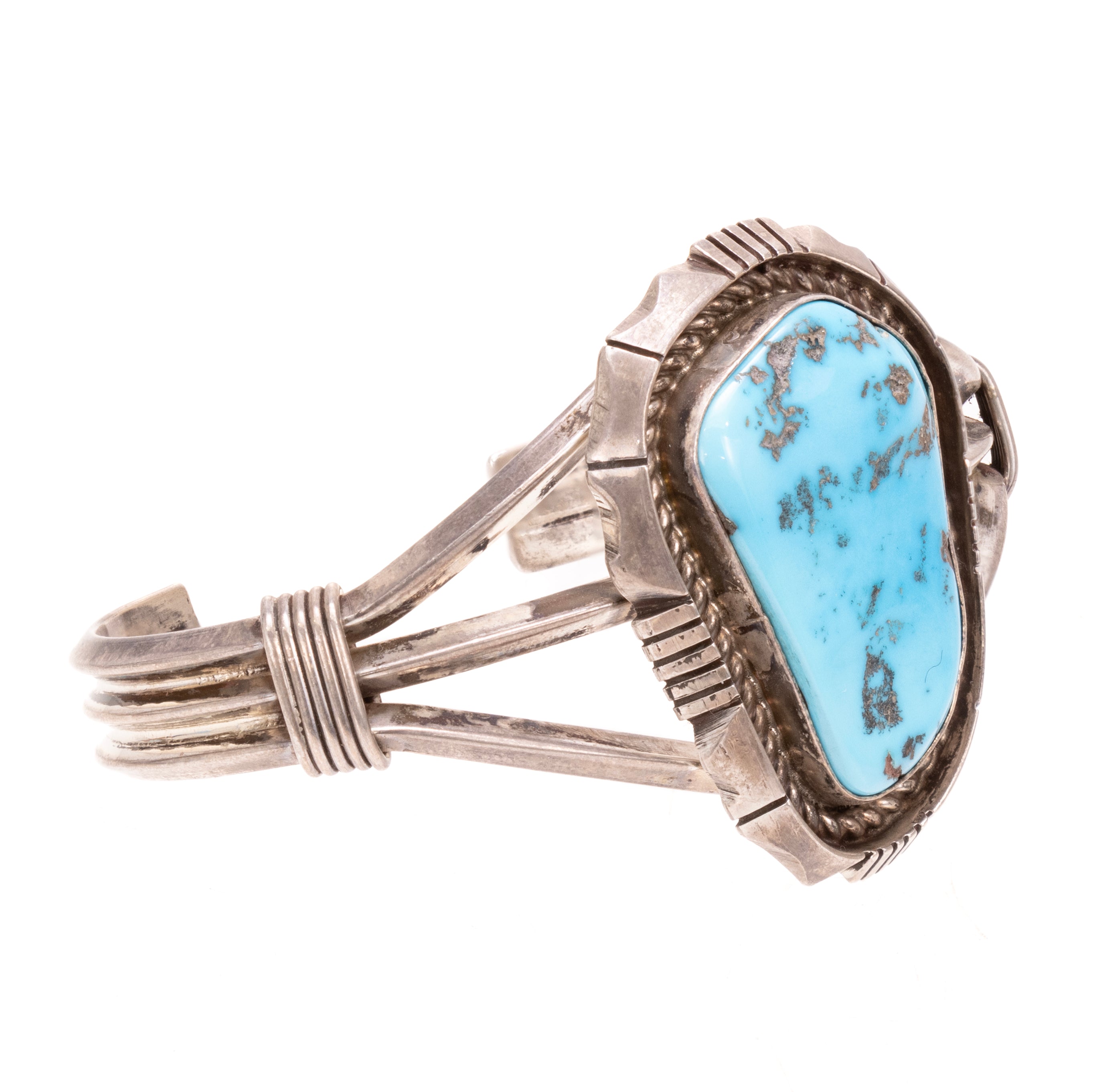 Navajo Turquoise and Silver Bracelet