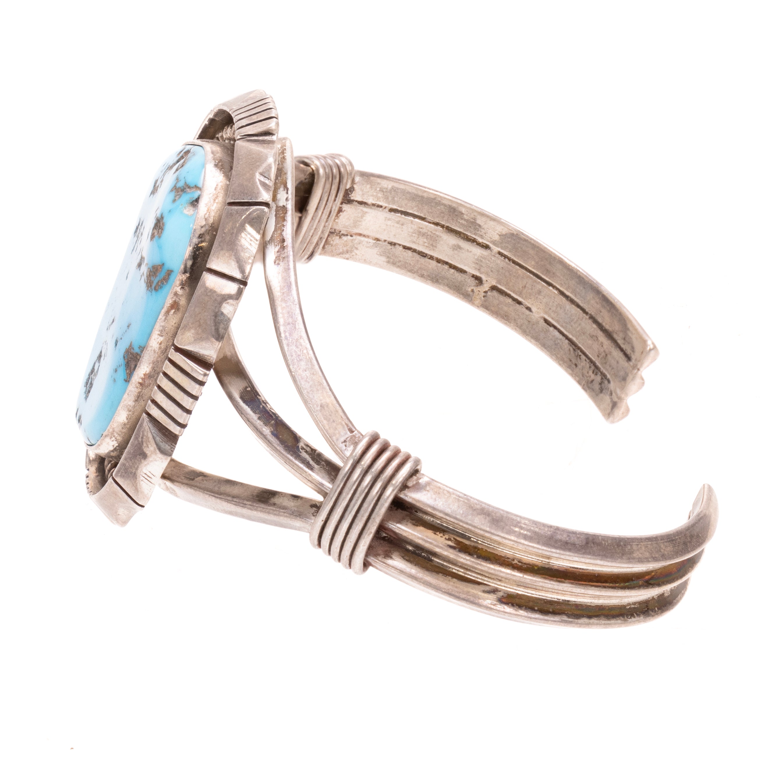 Navajo Turquoise and Silver Bracelet