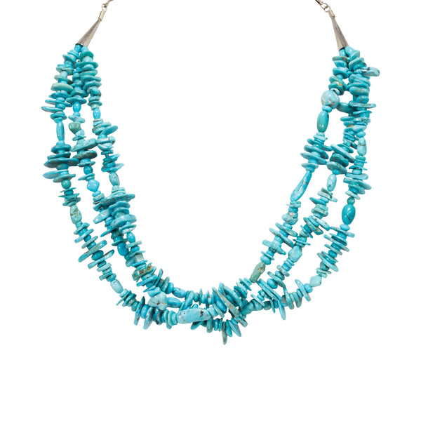 Navajo Beaded Turquoise Necklace, Jewelry, Necklace, Native