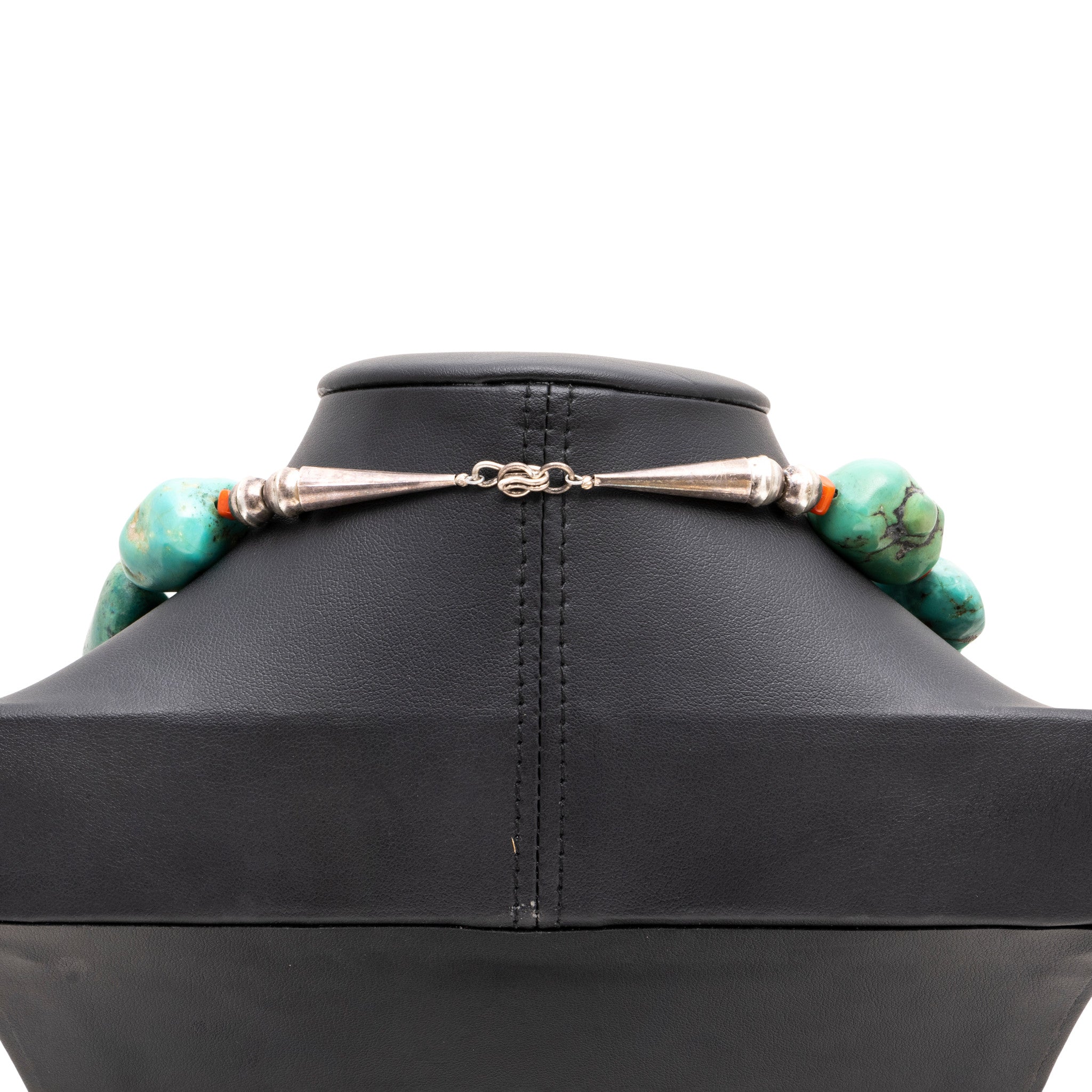 Navajo Turquoise and Coral Necklace