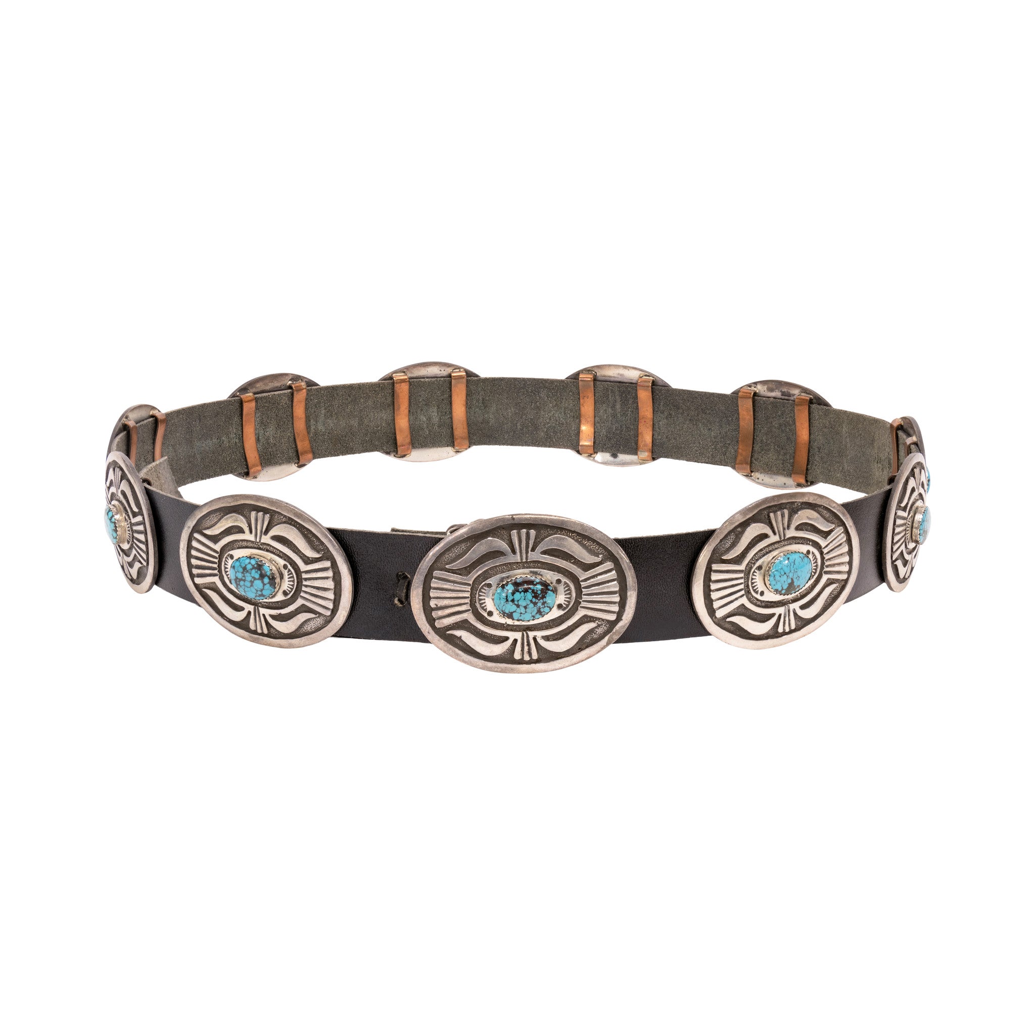 Navajo Turquoise Concho Belt, Jewelry, Belt, Native