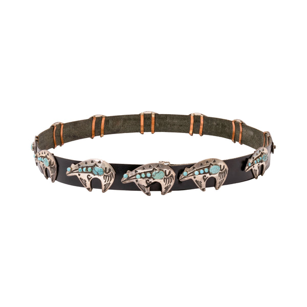 Navajo Turquoise Concho Belt, Jewelry, Belt, Native