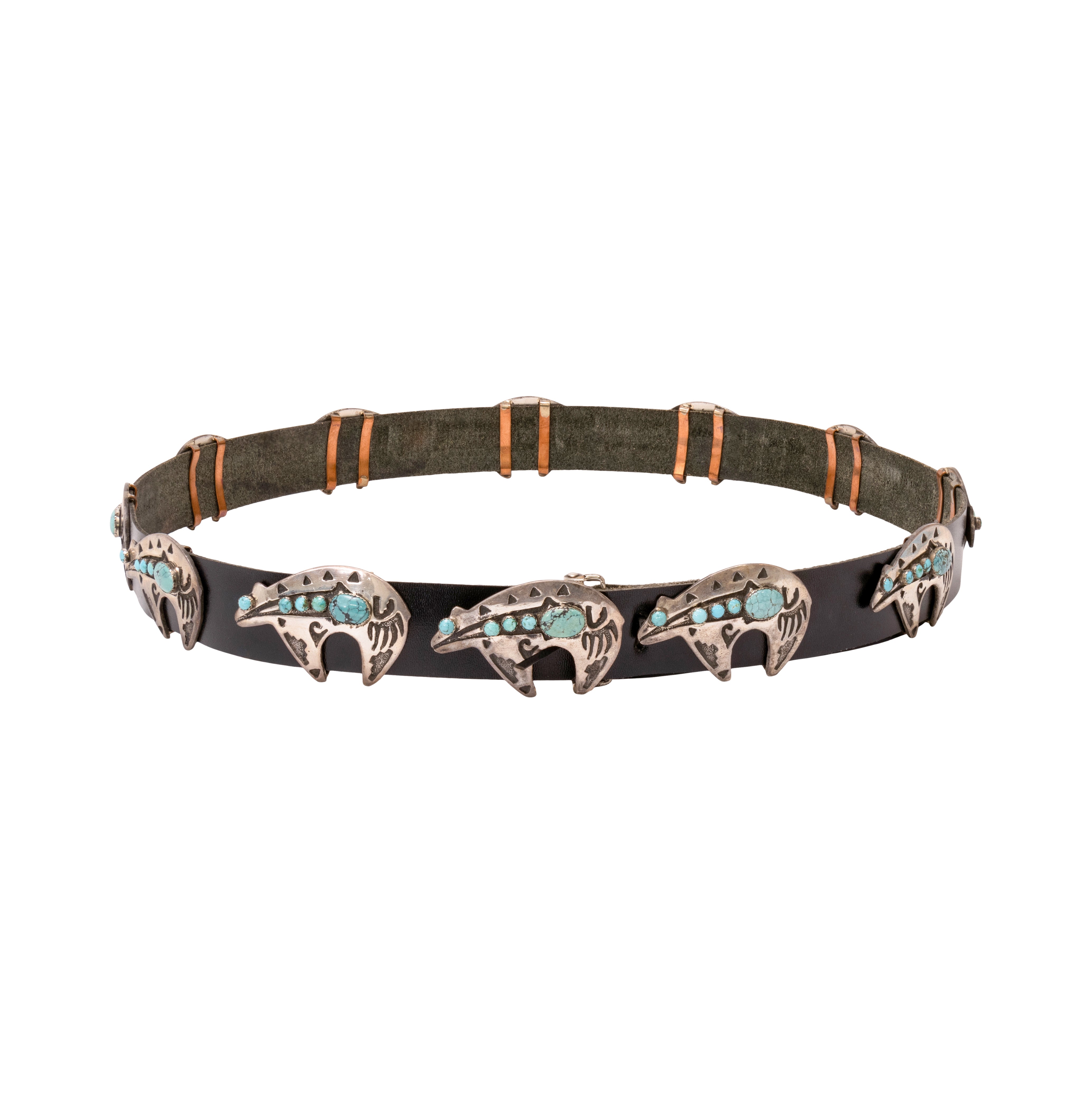 Navajo Turquoise Concho Belt, Jewelry, Belt, Native