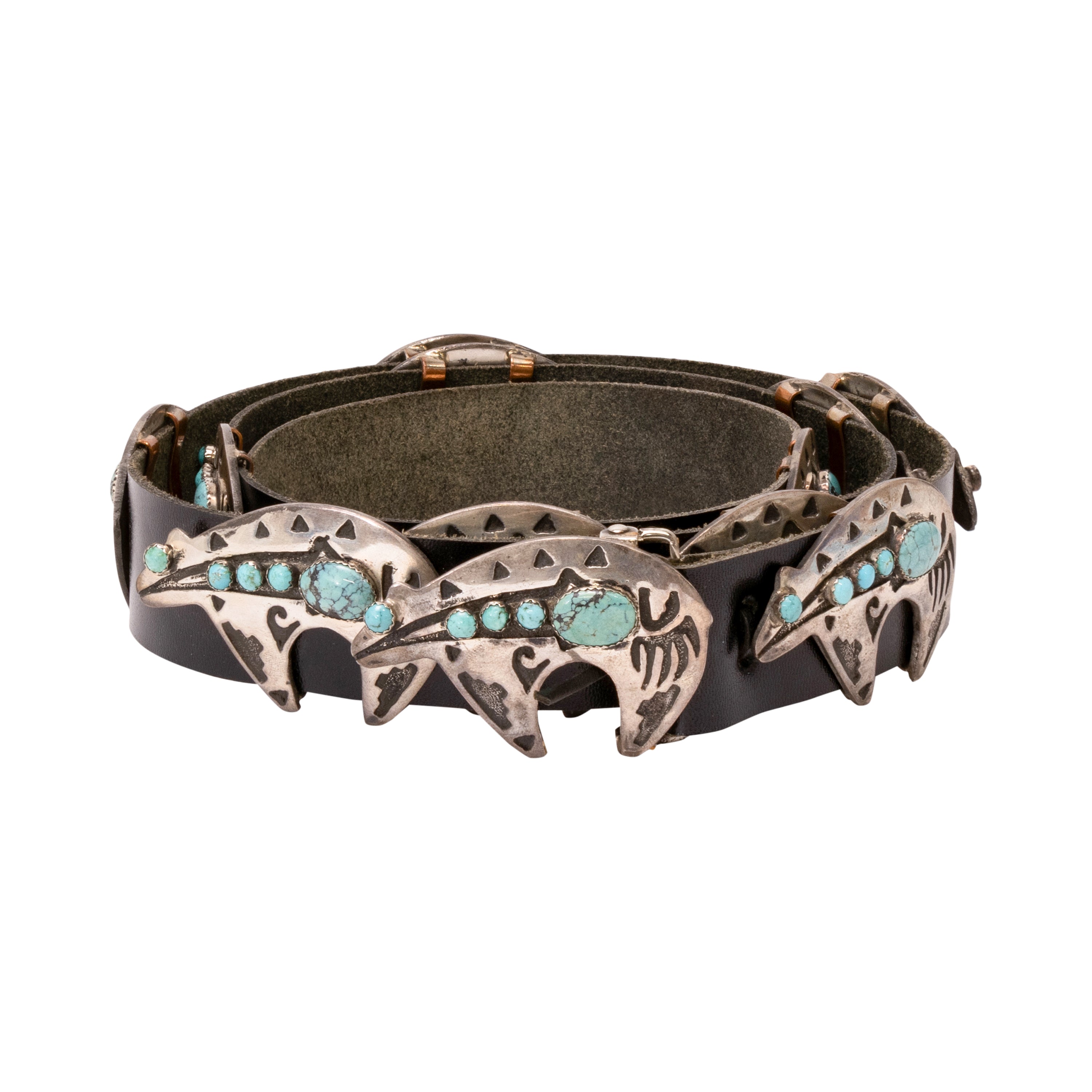 Navajo Turquoise Concho Belt