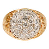 Gentleman's Diamond Cluster Ring