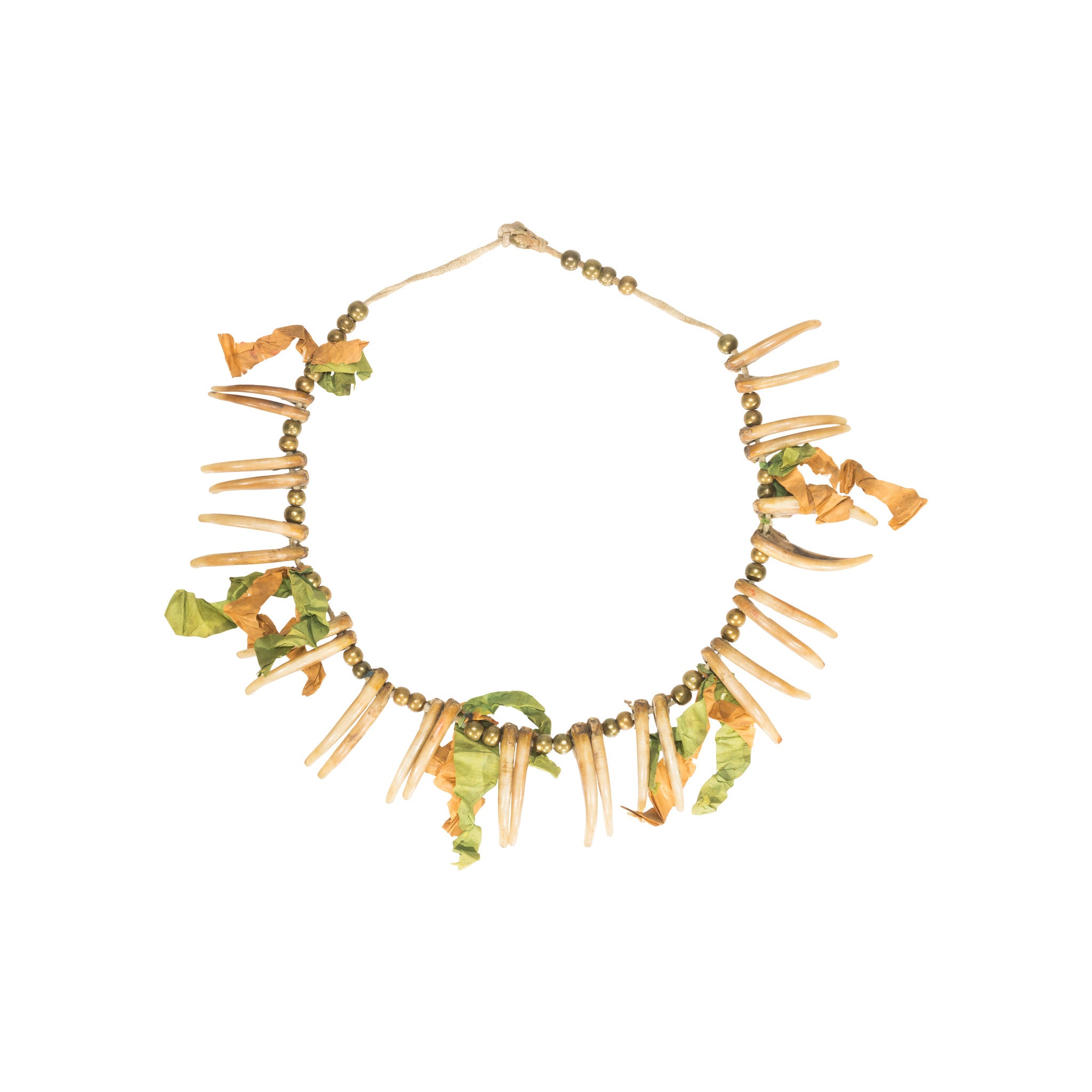 Northern Plains or Prairie Claw Necklace, Native, Garment, Necklace