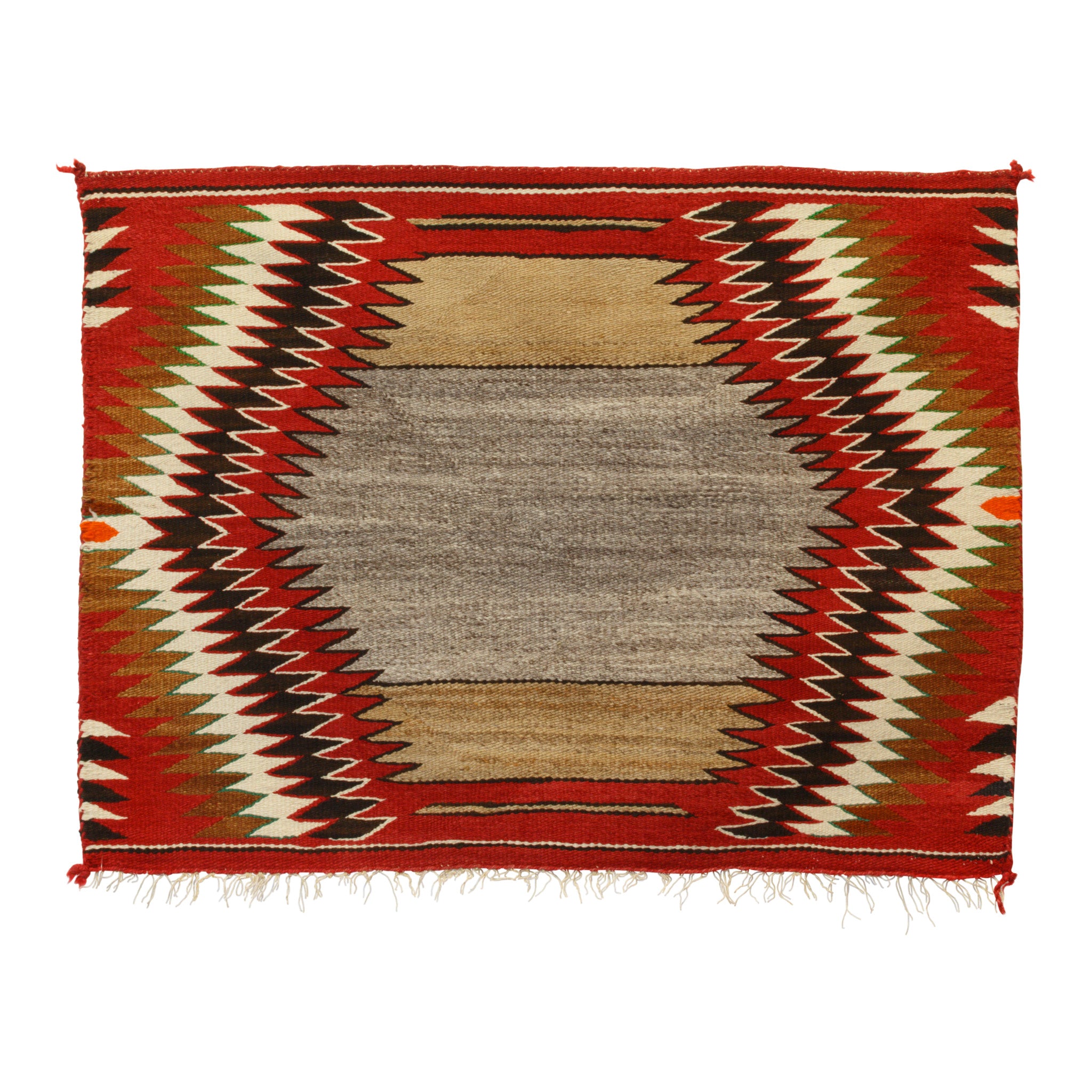 Navajo Red Mesa Single Saddle, Native, Weaving, Single Saddle Blanket