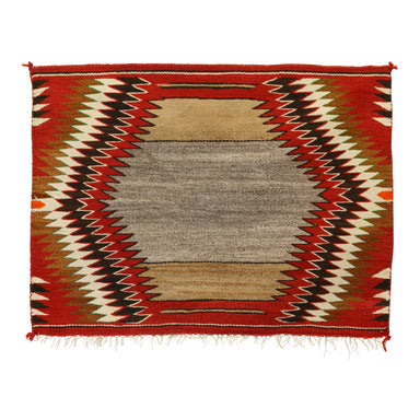 Navajo Red Mesa Single Saddle, Native, Weaving, Single Saddle Blanket