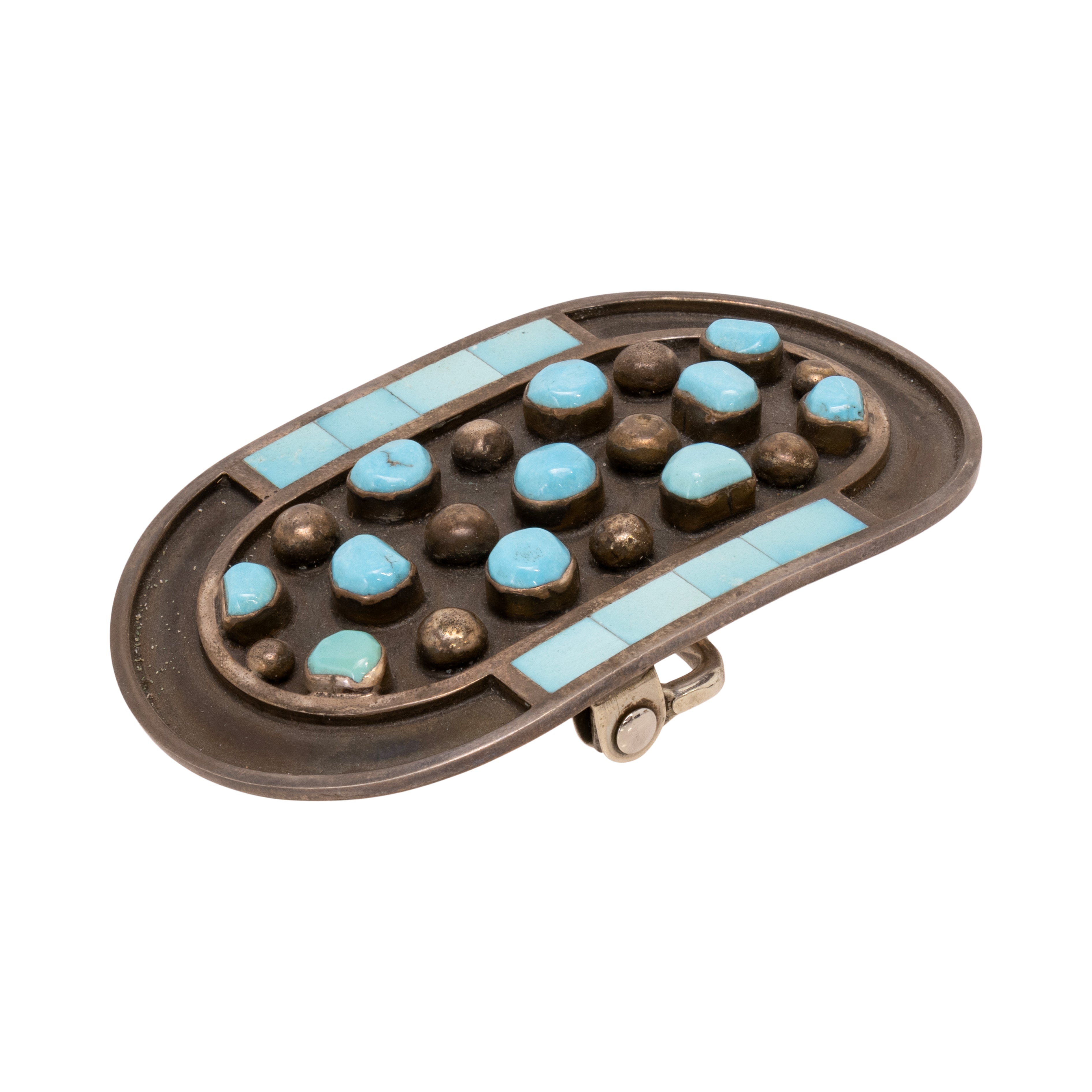 Zuni Turquoise Bolo and Buckle Set