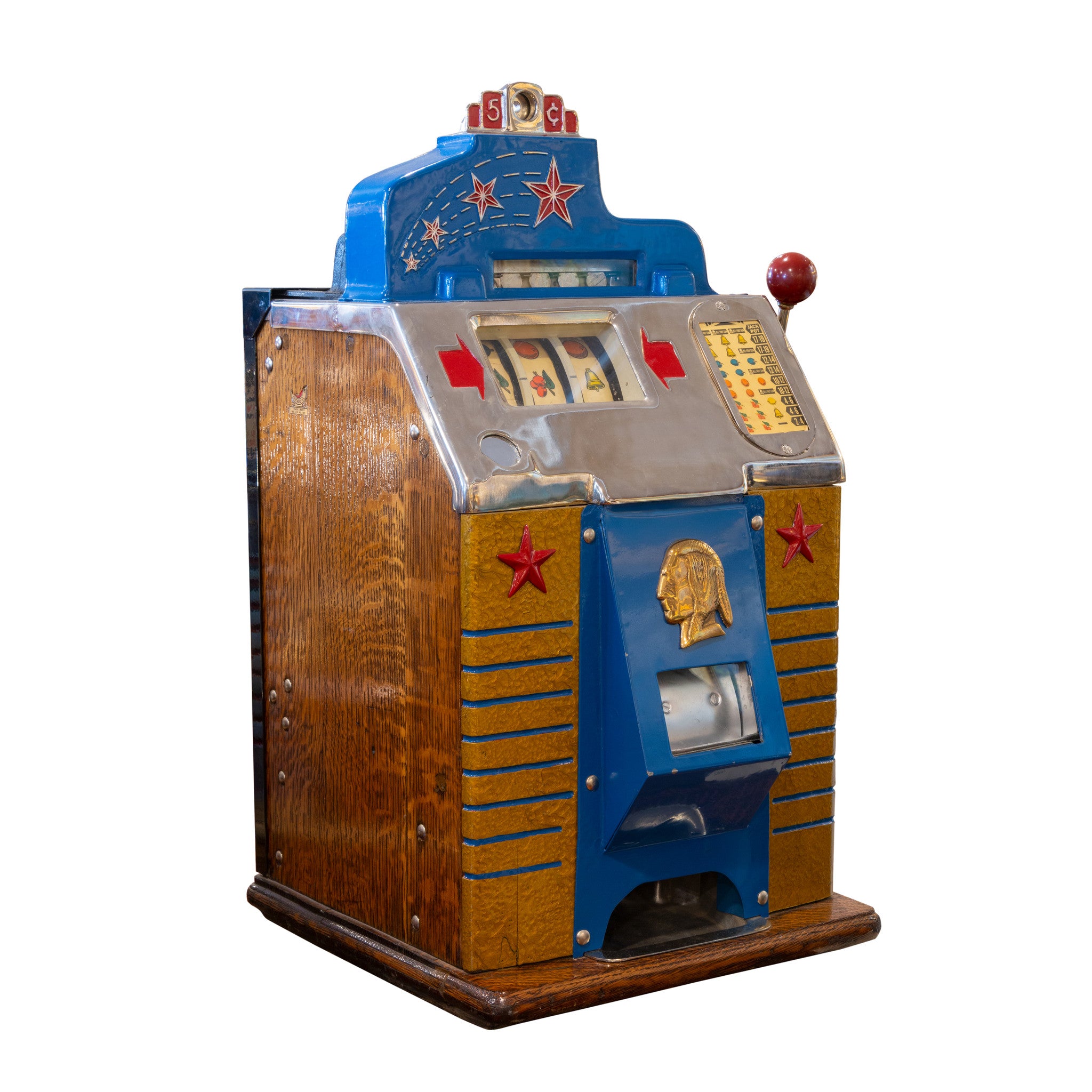 Four Star Chief Slot Machine, Western, Gaming, Slot Machine