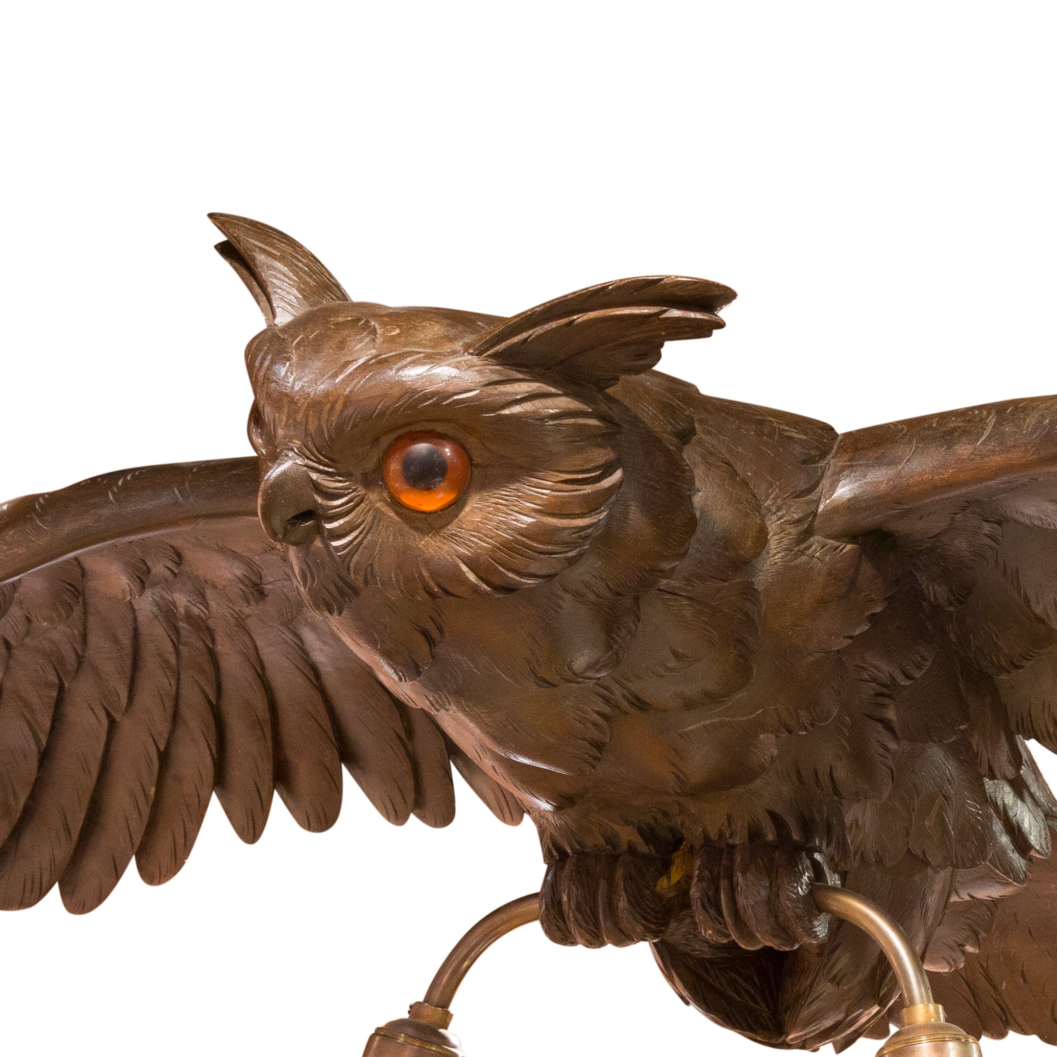 Black Forest Hanging Owl Chandelier