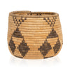 Apache Cylincrical Basket, Native, Basketry, Vertical