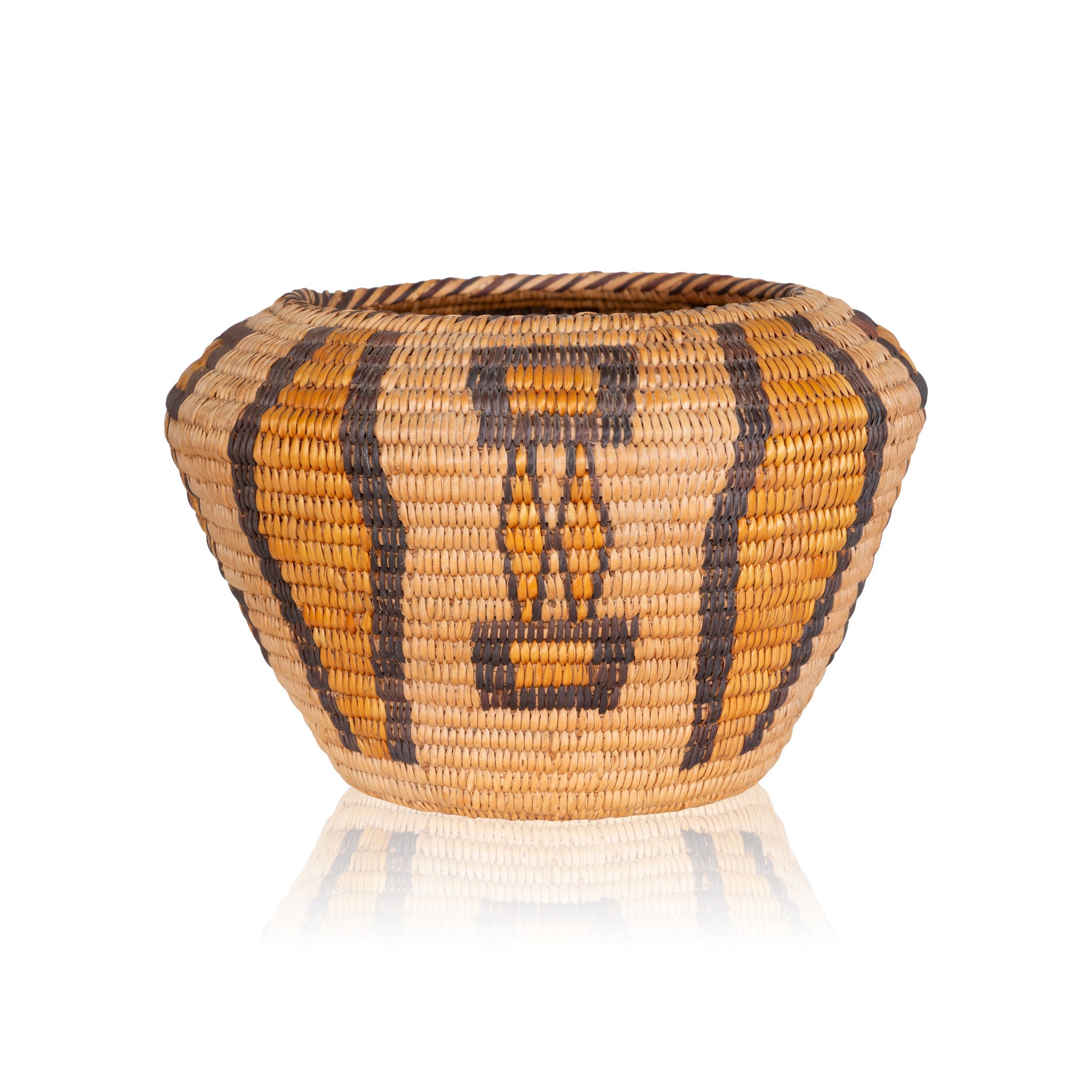 Pictorial Panamint Basket, Native, Basketry, Vertical