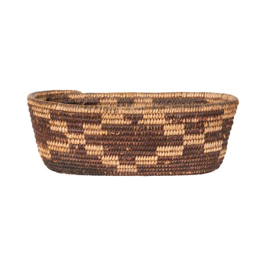 Apache Boat Basket, Native, Basketry, Vertical