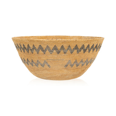 Mono Basketry Bowl, Native, Basketry, Vertical