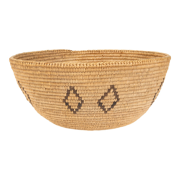 Washoe Basket, Native, Basketry, Vertical