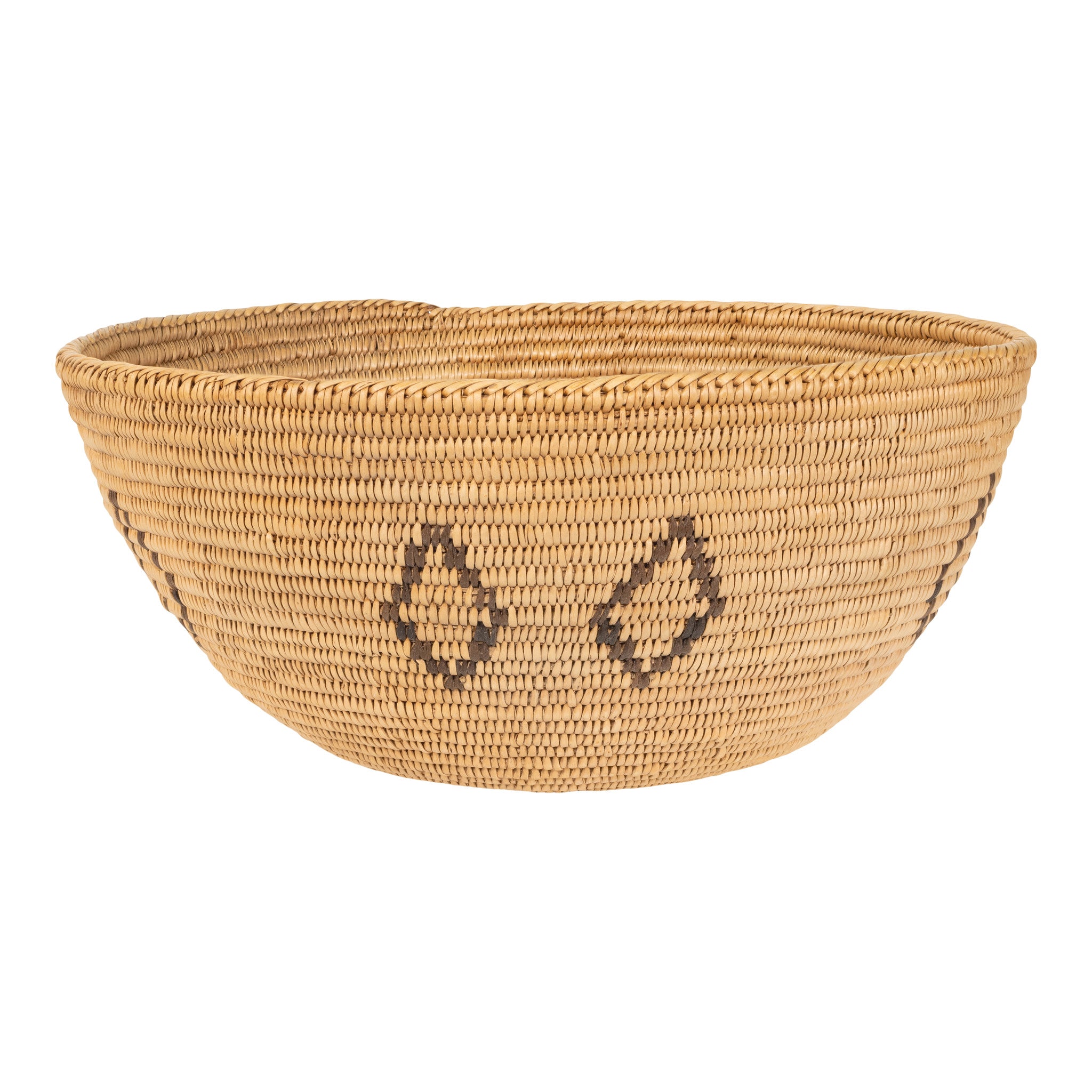 Washoe Basket, Native, Basketry, Vertical