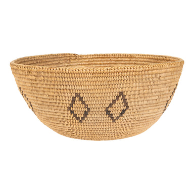 Washoe Basket, Native, Basketry, Vertical