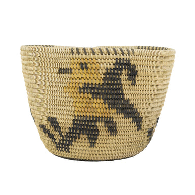 Panamint Basket with Oriole Pictorial, Native, Basketry, Vertical