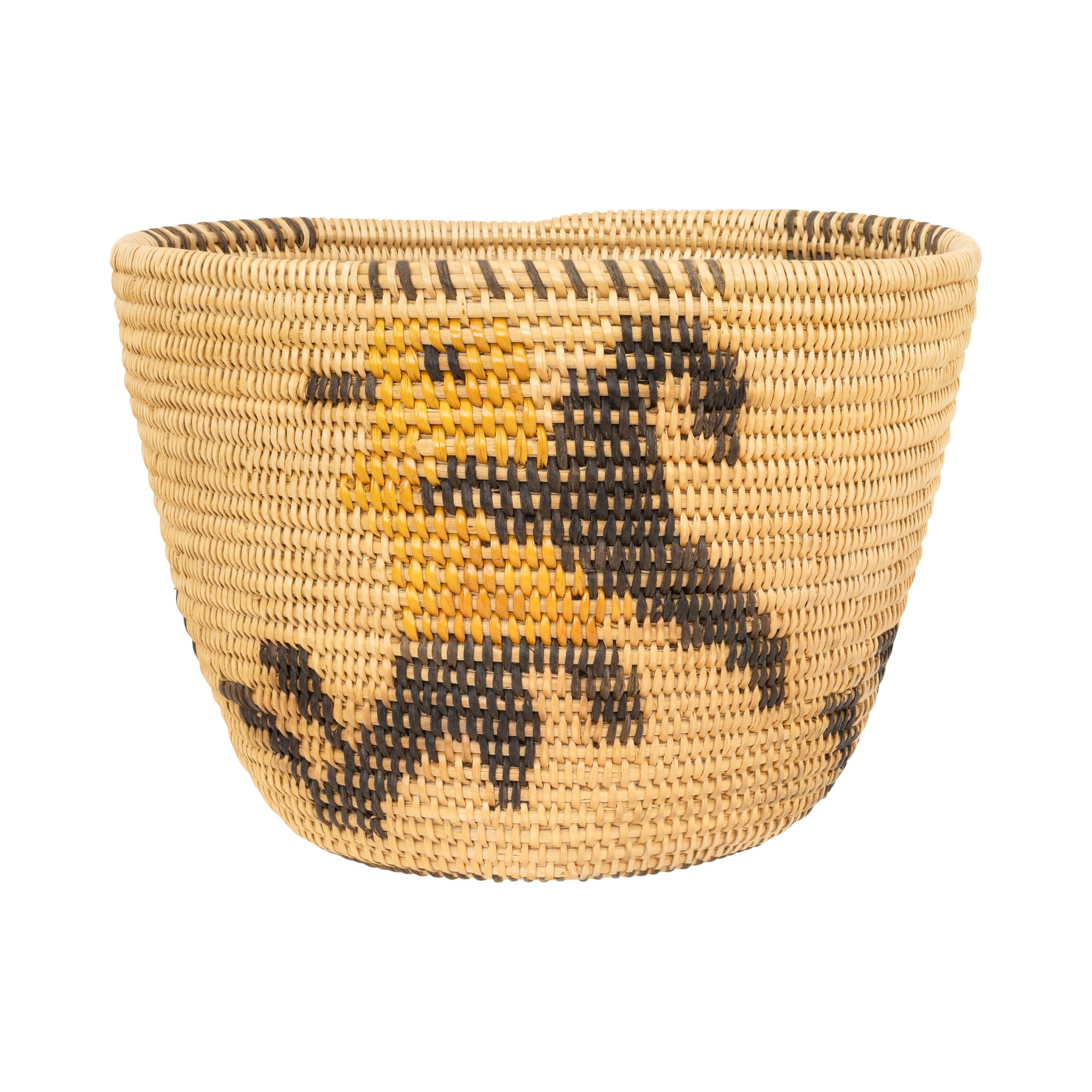 Panamint Basket with Oriole Pictorial, Native, Basketry, Vertical