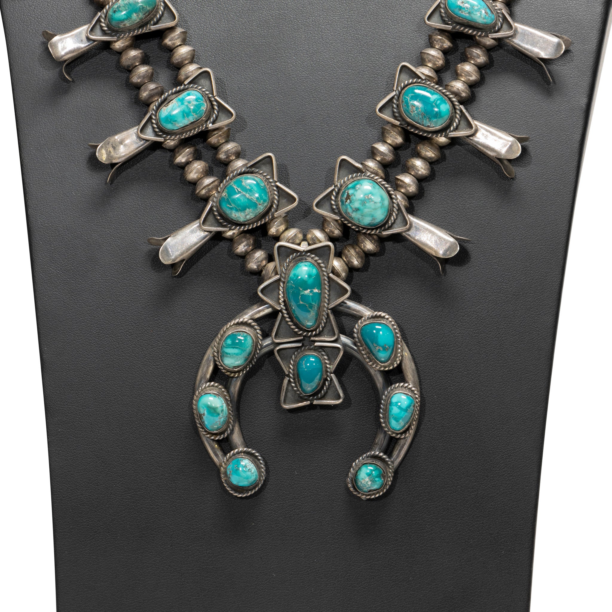 Navajo Turquoise Squash Blossom