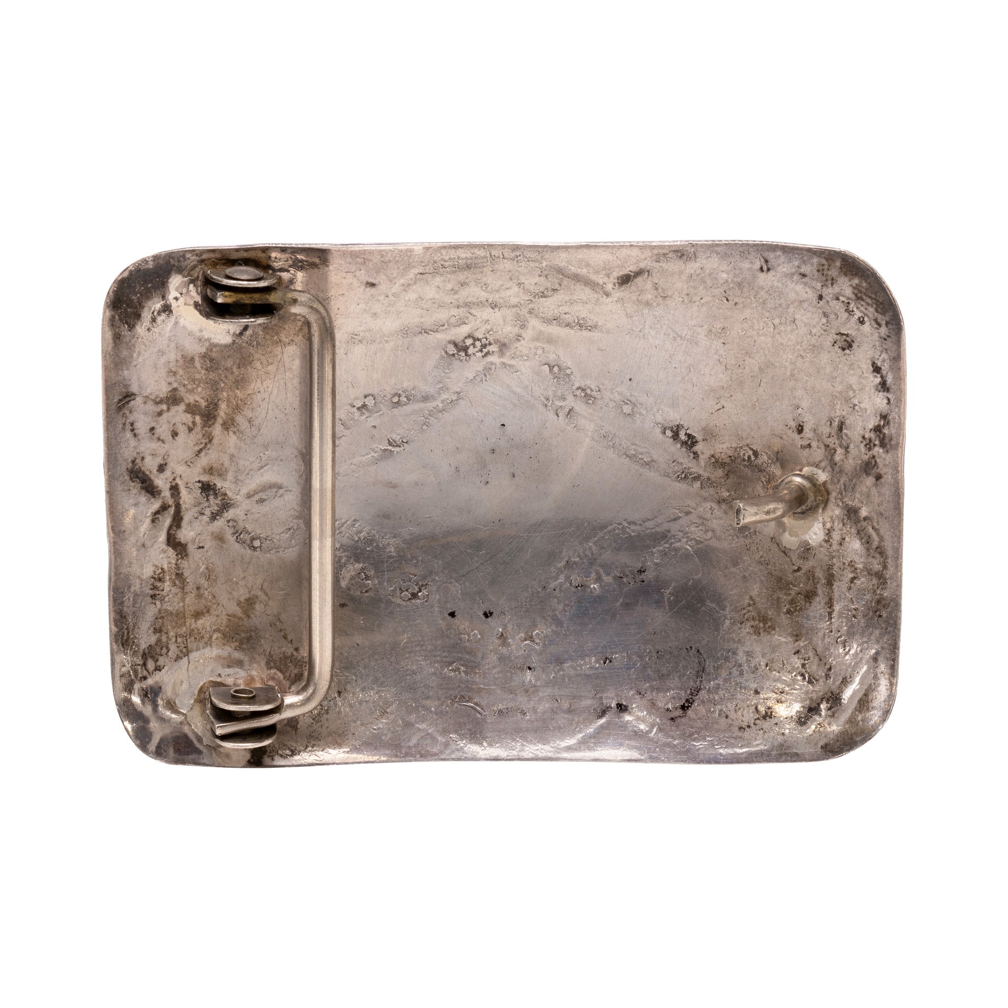 Navajo Stamped Single Nugget Belt Buckle