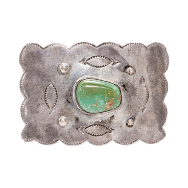 Navajo Hand Stamped and Engraved Belt Buckle, Jewelry, Buckle, Native