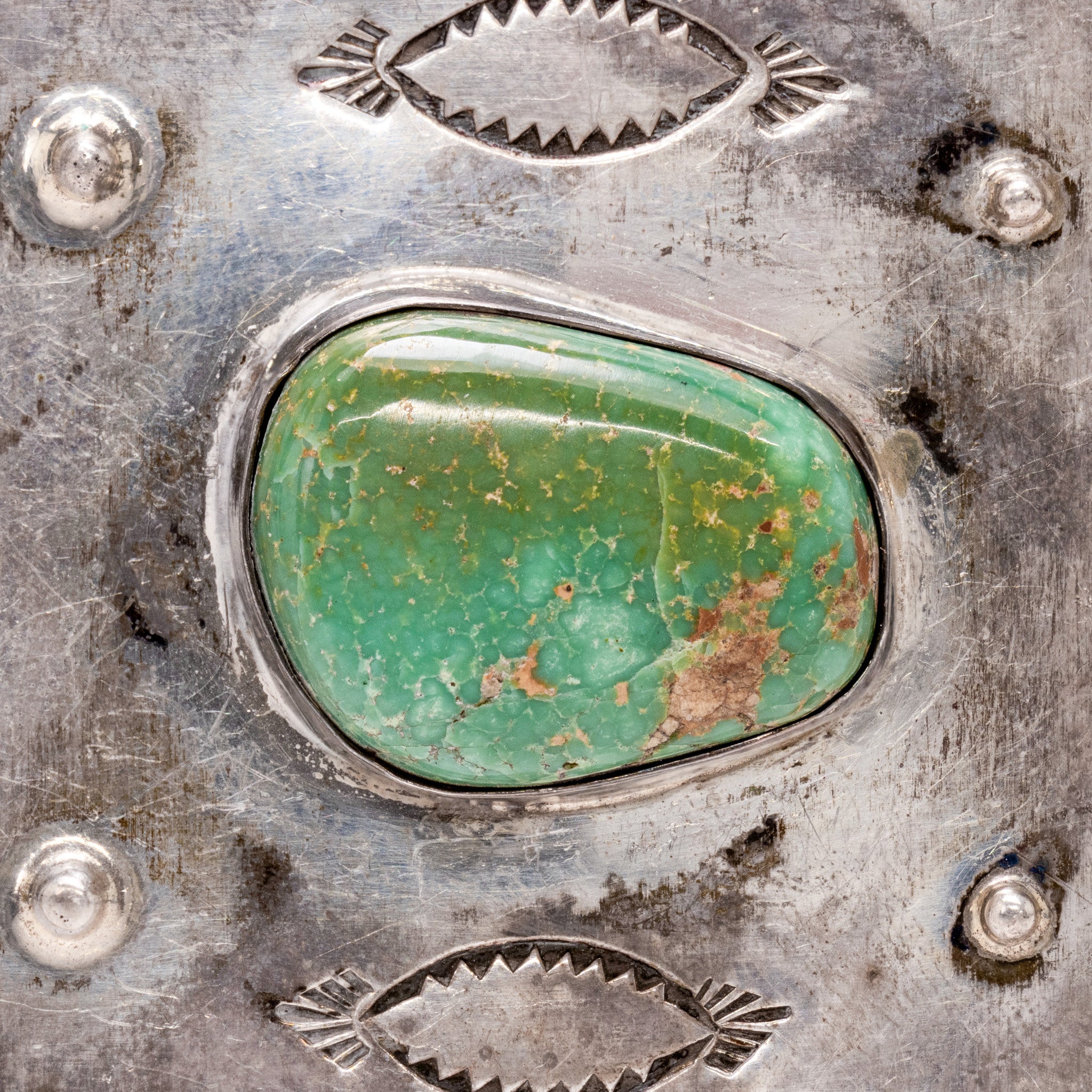 Navajo Hand Stamped and Engraved Belt Buckle