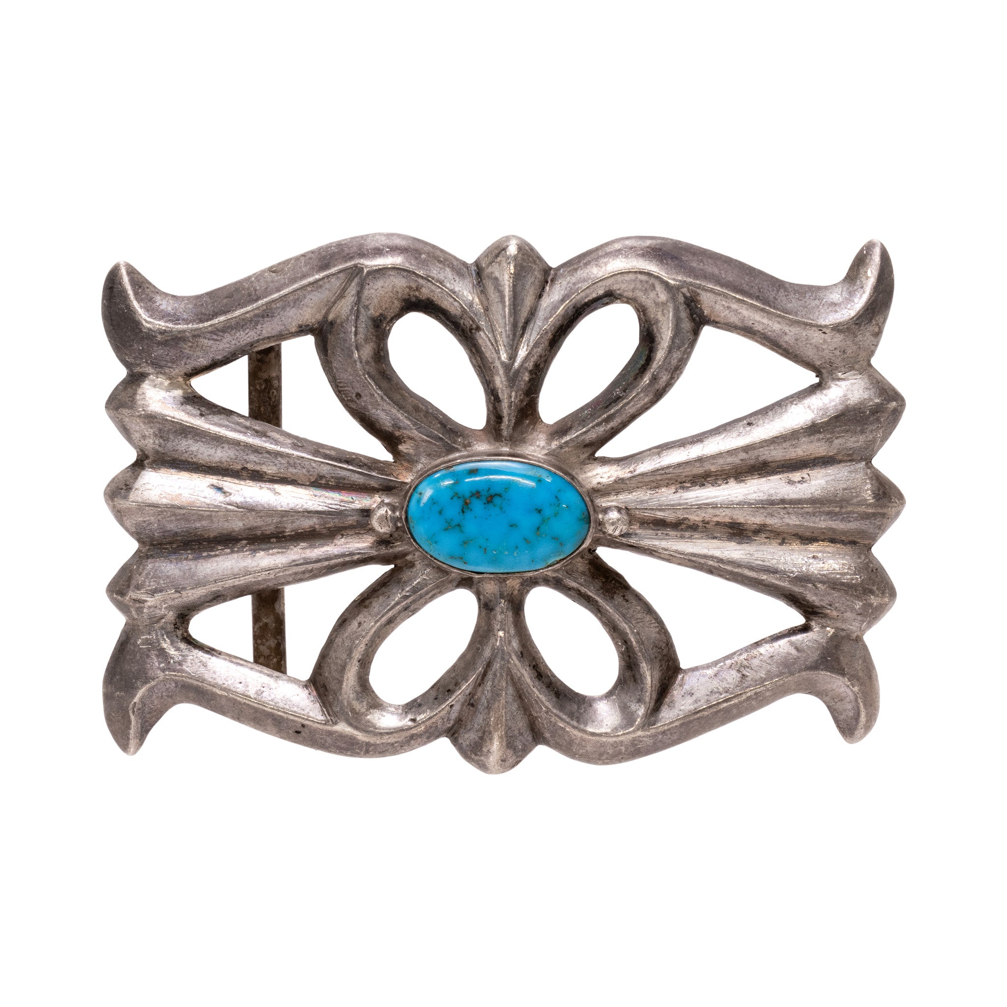Navajo Sandcast Belt Buckle, Jewelry, Buckle, Native