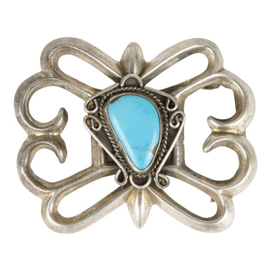 Navajo Sleeping Beauty Belt Buckle, Jewelry, Buckle, Native