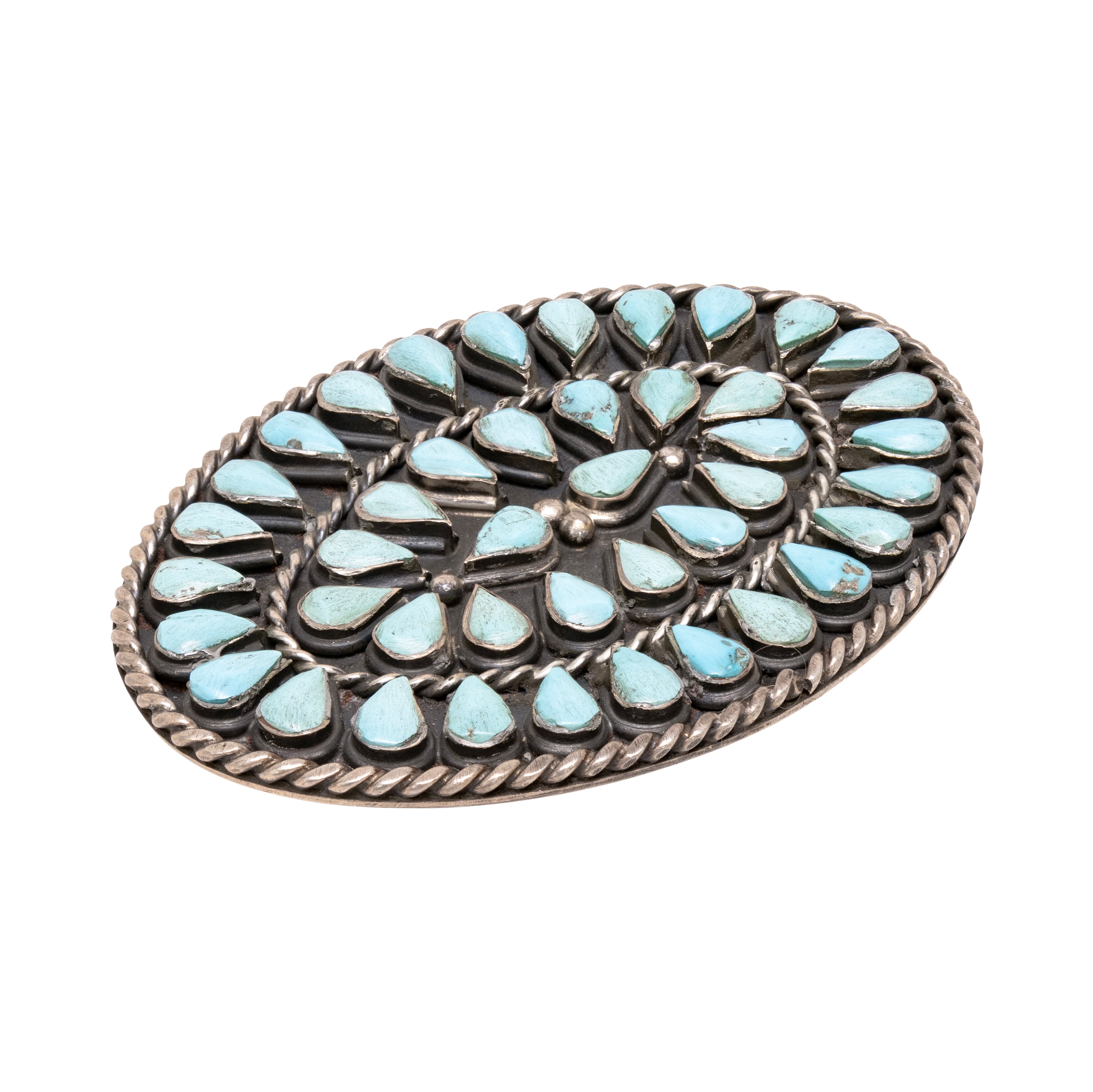 Zuni Needlepoint Belt Buckle