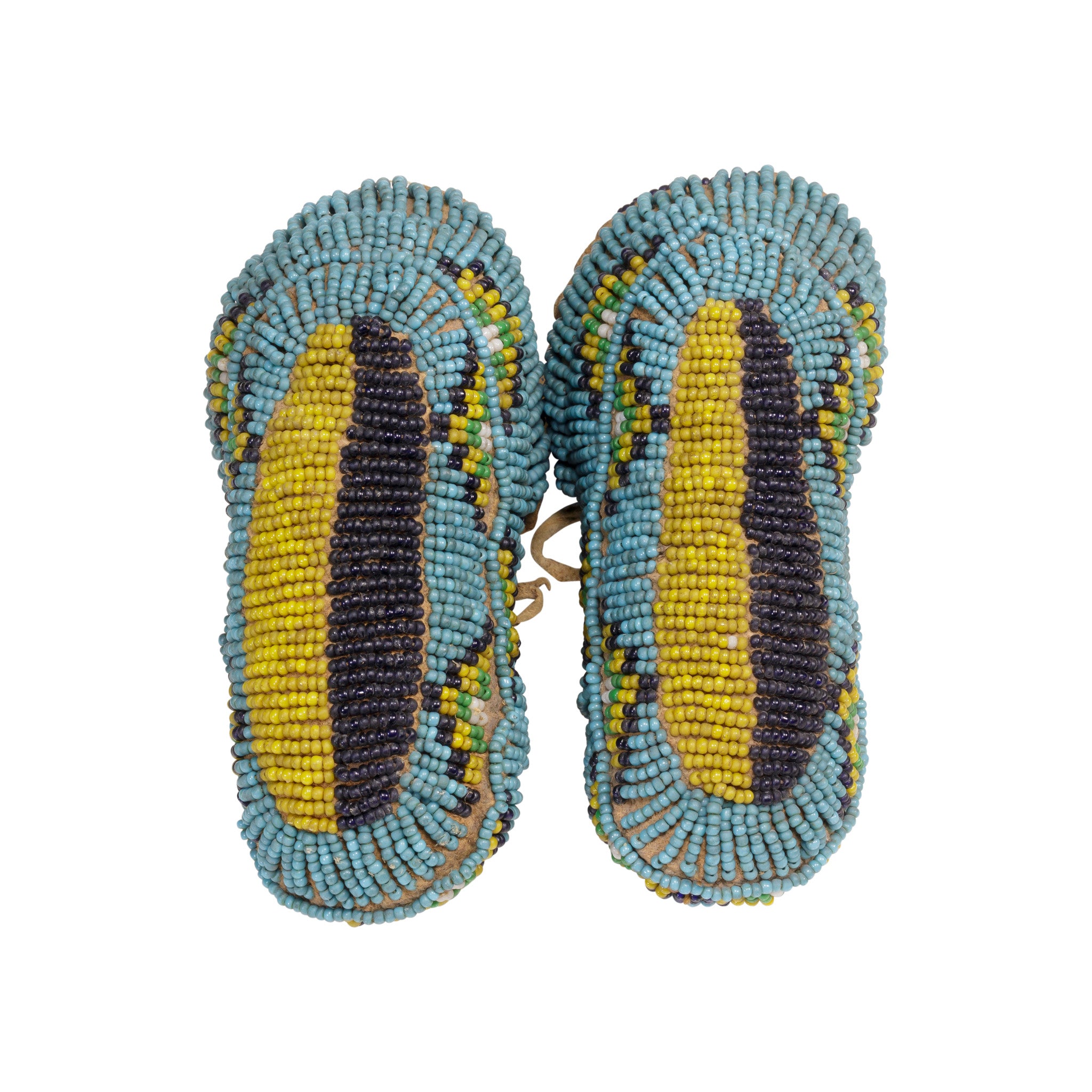 Sioux Fully Beaded Baby Moccasins