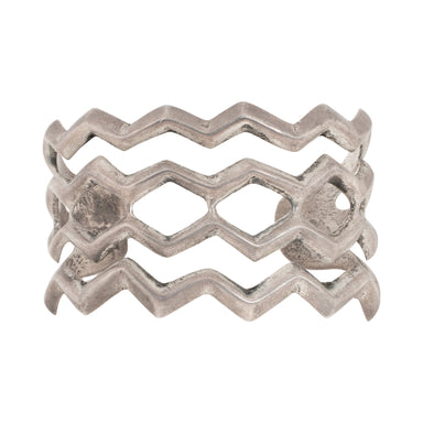 Navajo Sterling Sandcast Bracelet, Jewelry, Bracelet, Native