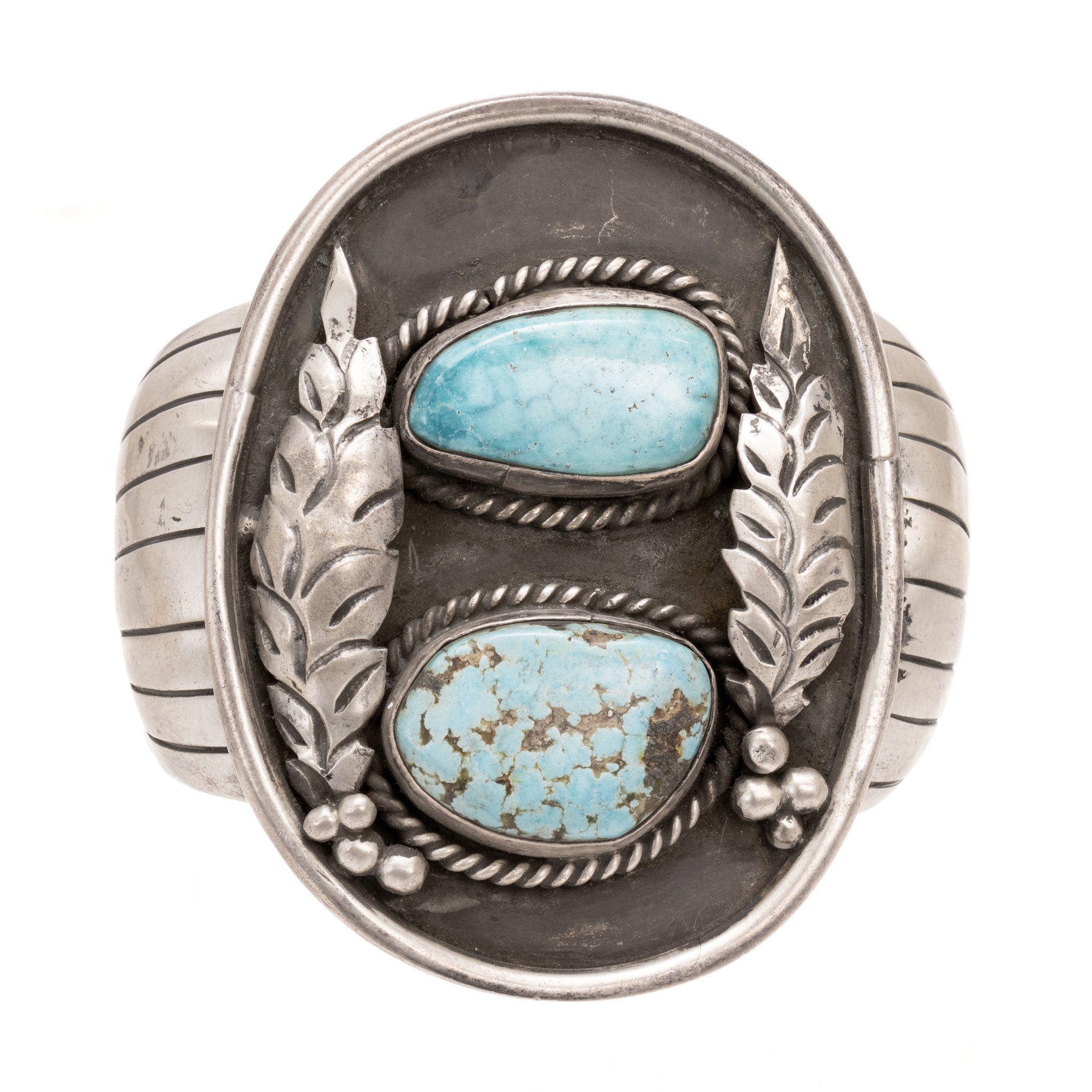 Navajo Turquoise and Silver Bracelet, Jewelry, Bracelet, Native