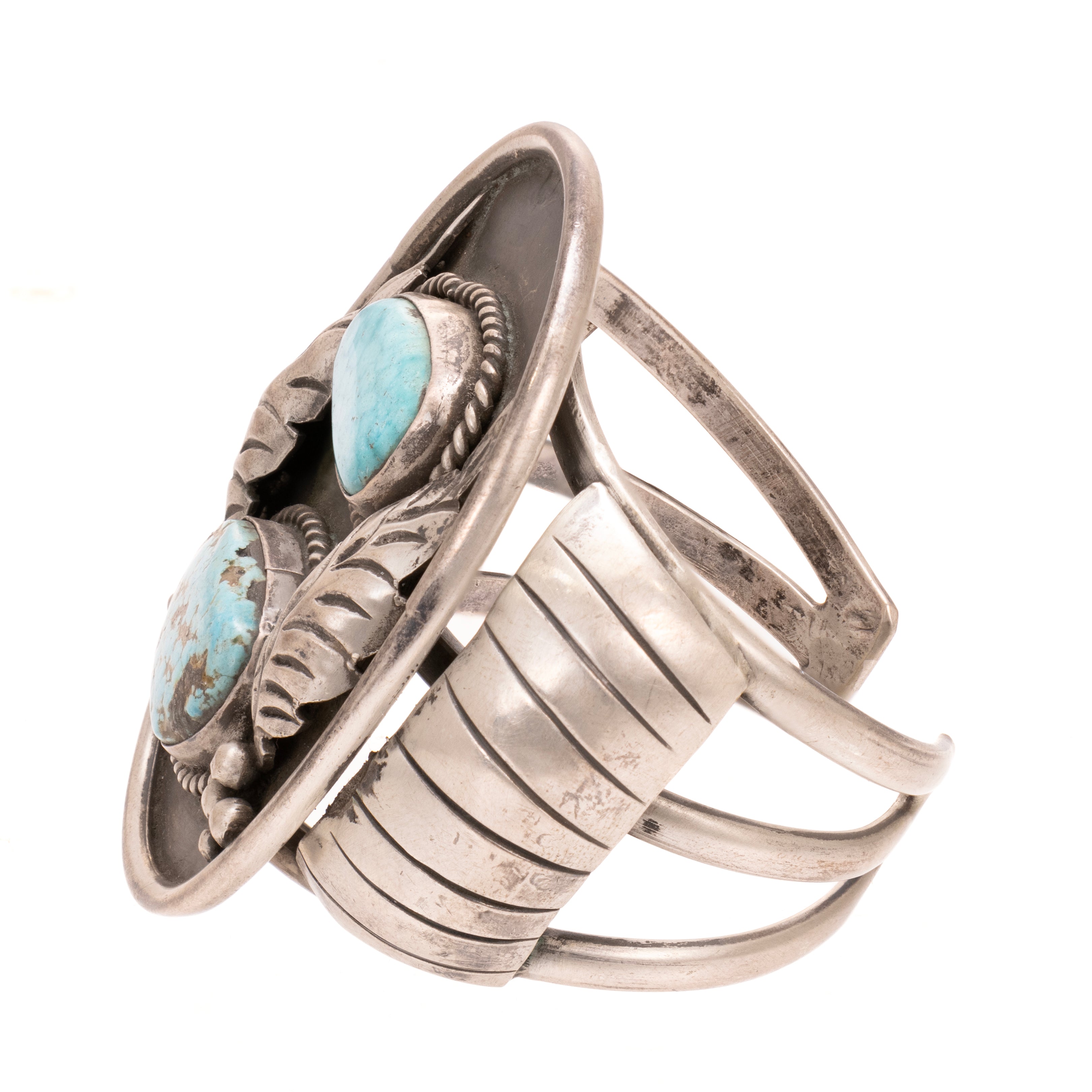Navajo Turquoise and Silver Bracelet