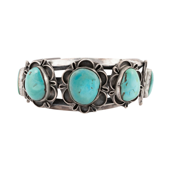Navajo Kingman Turquoise Bracelet, Jewelry, Bracelet, Native