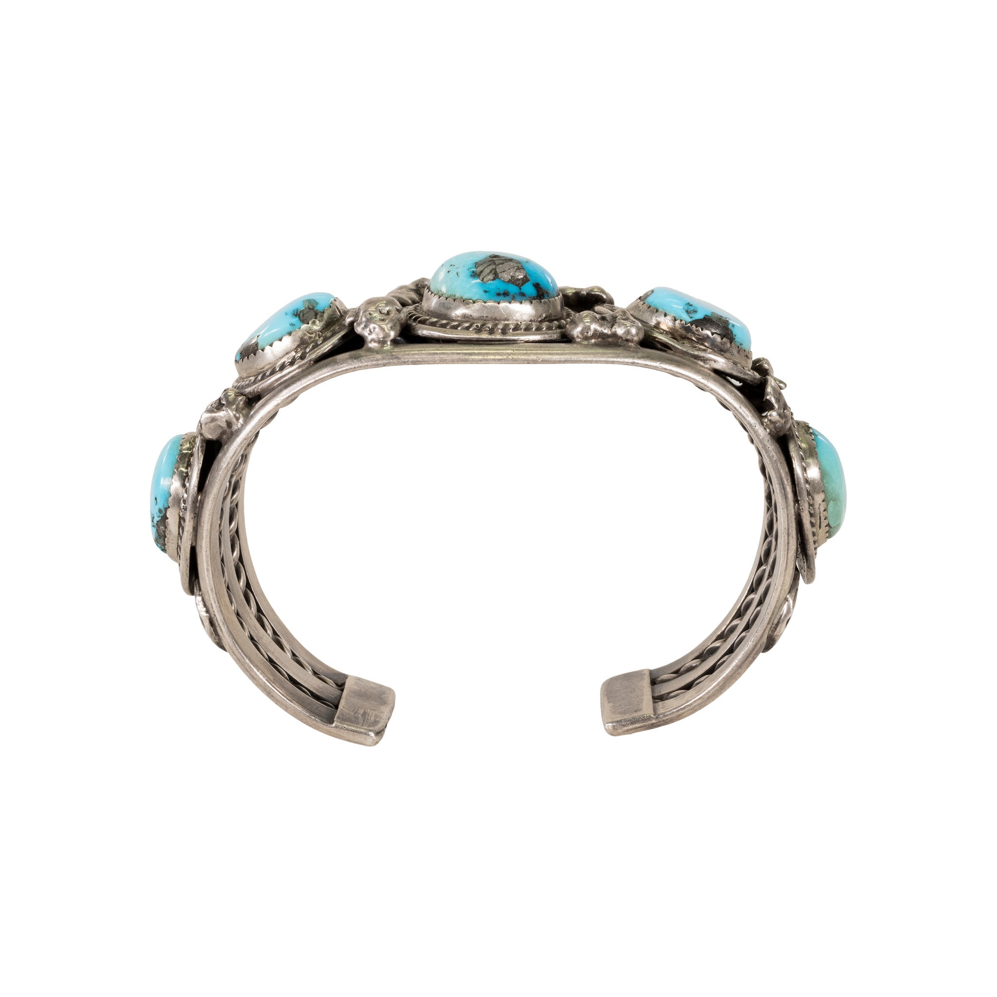 Navajo Kingman Turquoise and Sterling Bracelet