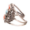 Navajo Turquoise and Coral Bracelet