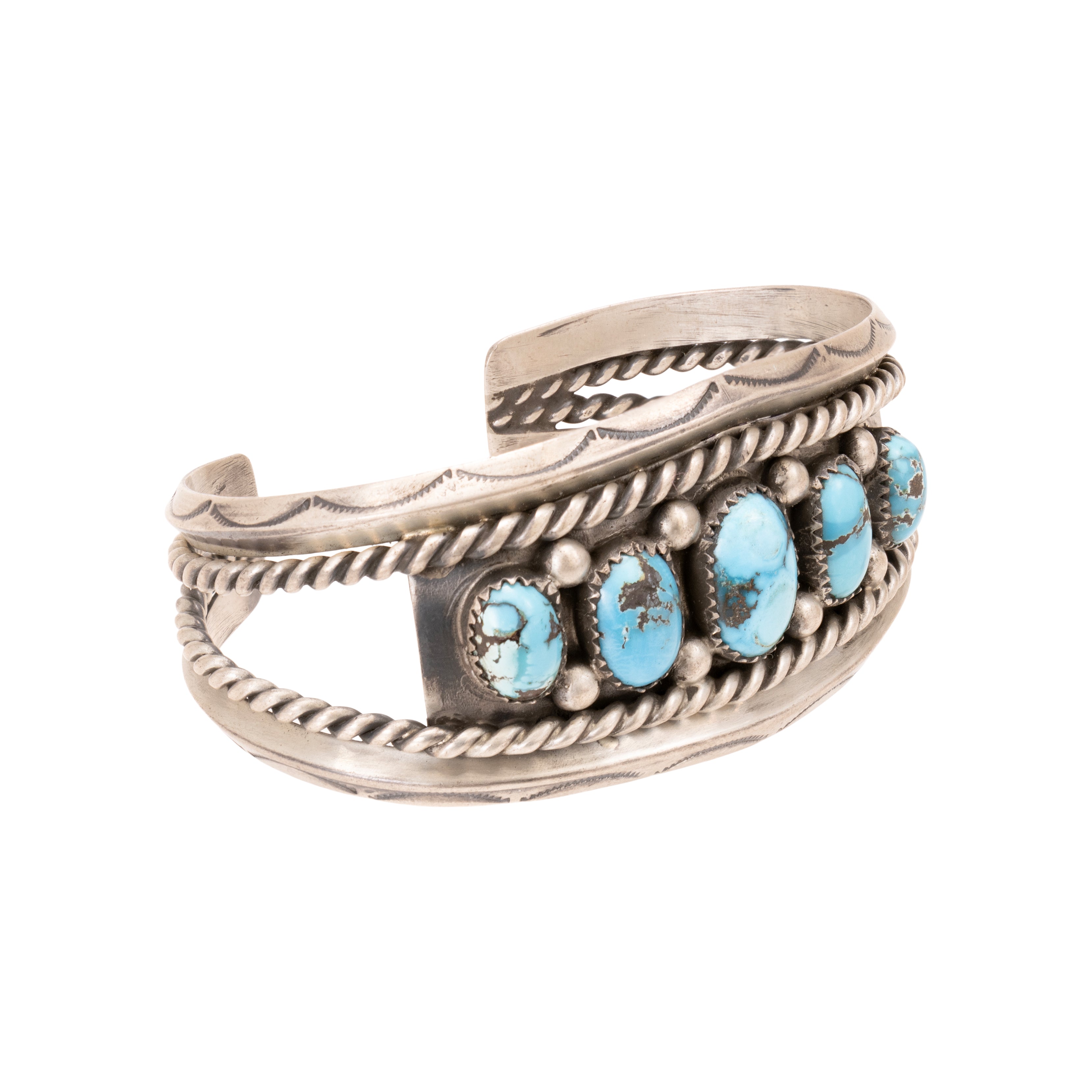 Navajo Turquoise and Silver Bracelet