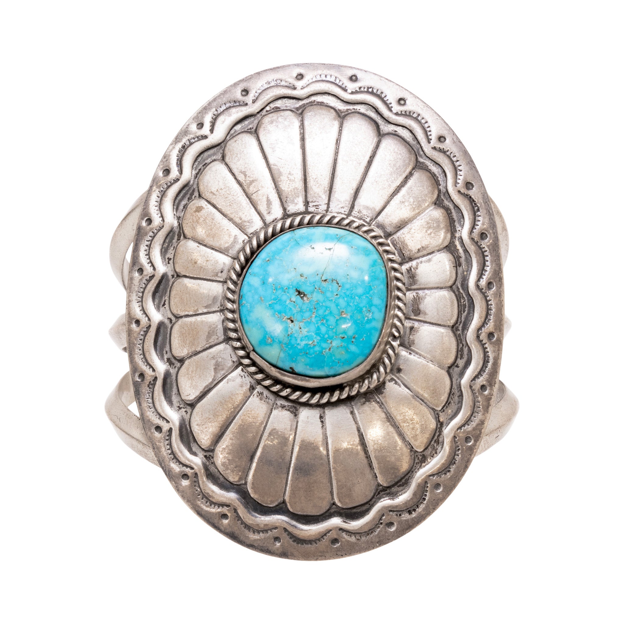 Navajo Turquoise Concho Bracelet, Jewelry, Bracelet, Native