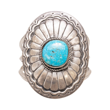 Navajo Turquoise Concho Bracelet, Jewelry, Bracelet, Native