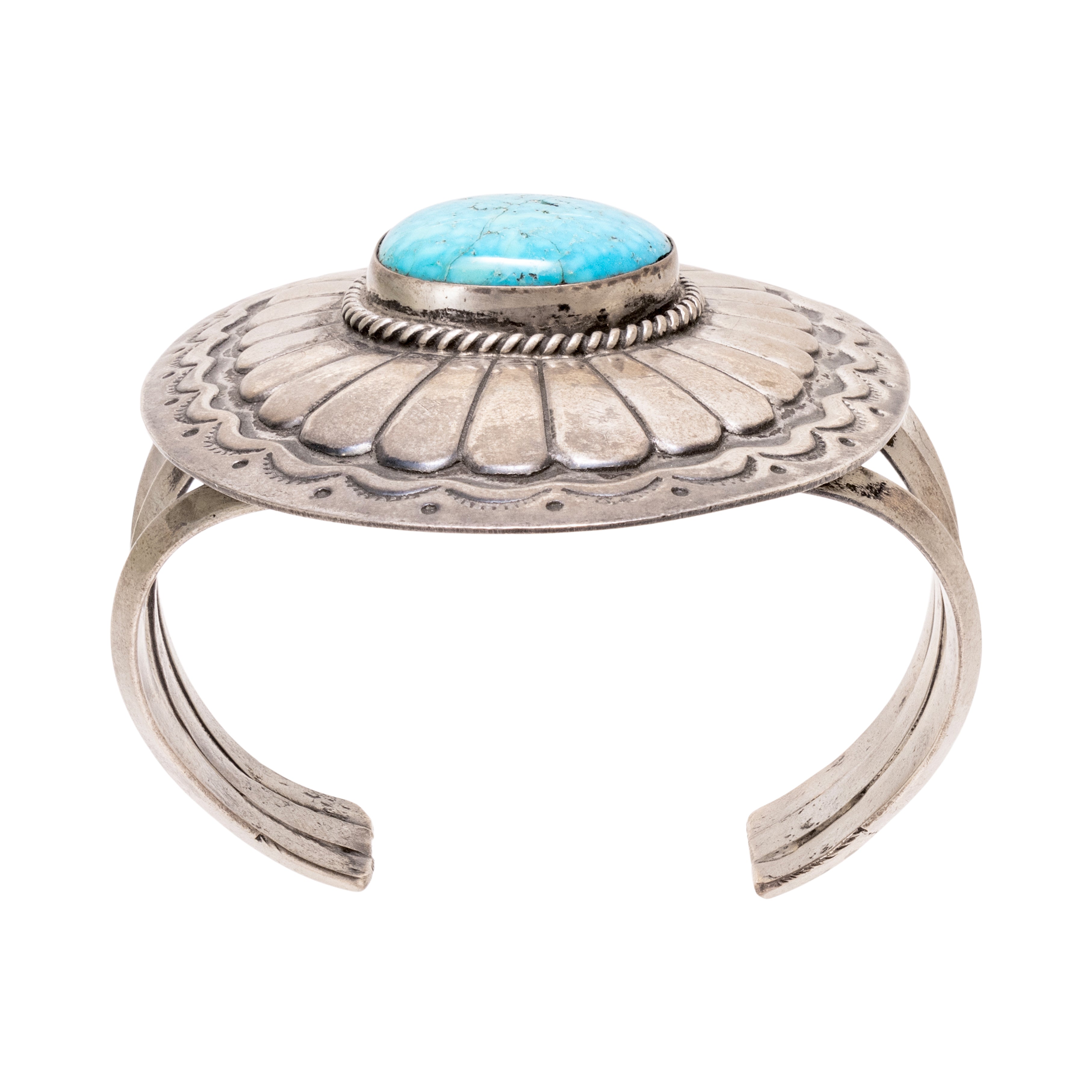 Navajo Turquoise Concho Bracelet