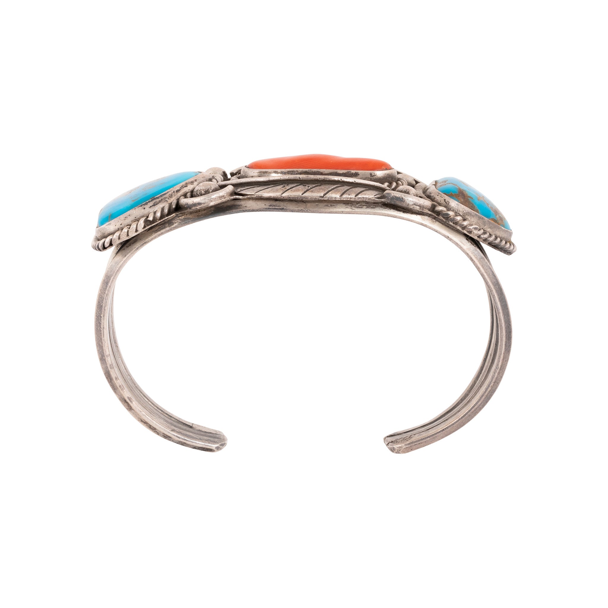 Navajo Sleeping Beauty and Coral Bracelet