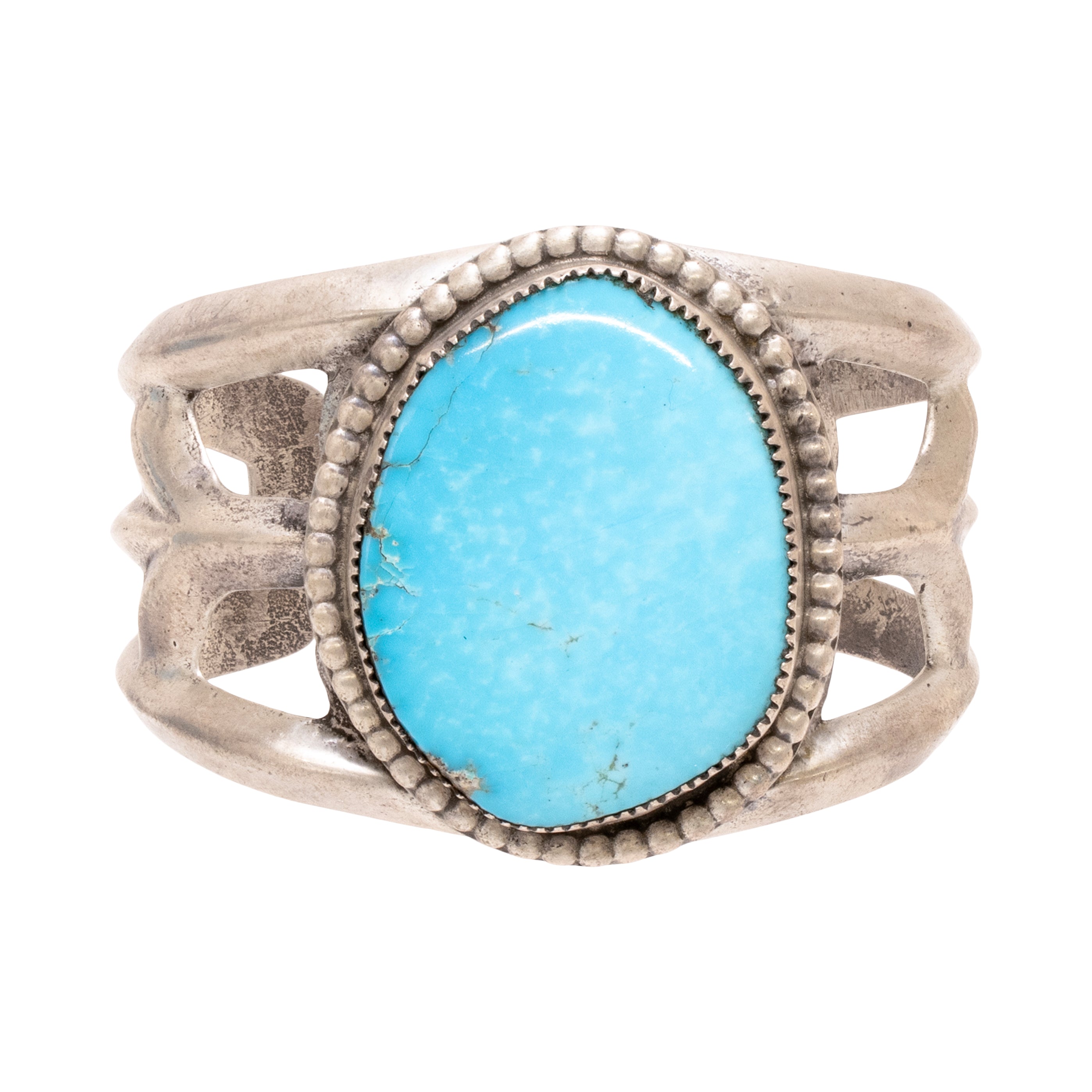 Navajo Slab Sand Cast Bracelet, Jewelry, Bracelet, Native